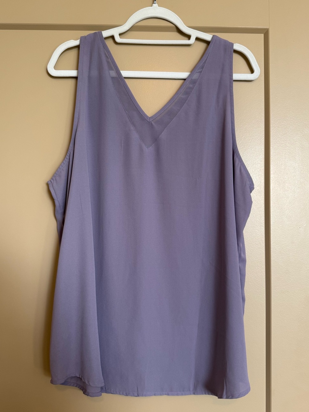 Maurice's Lavender V-Neck Sleeveless Blouse